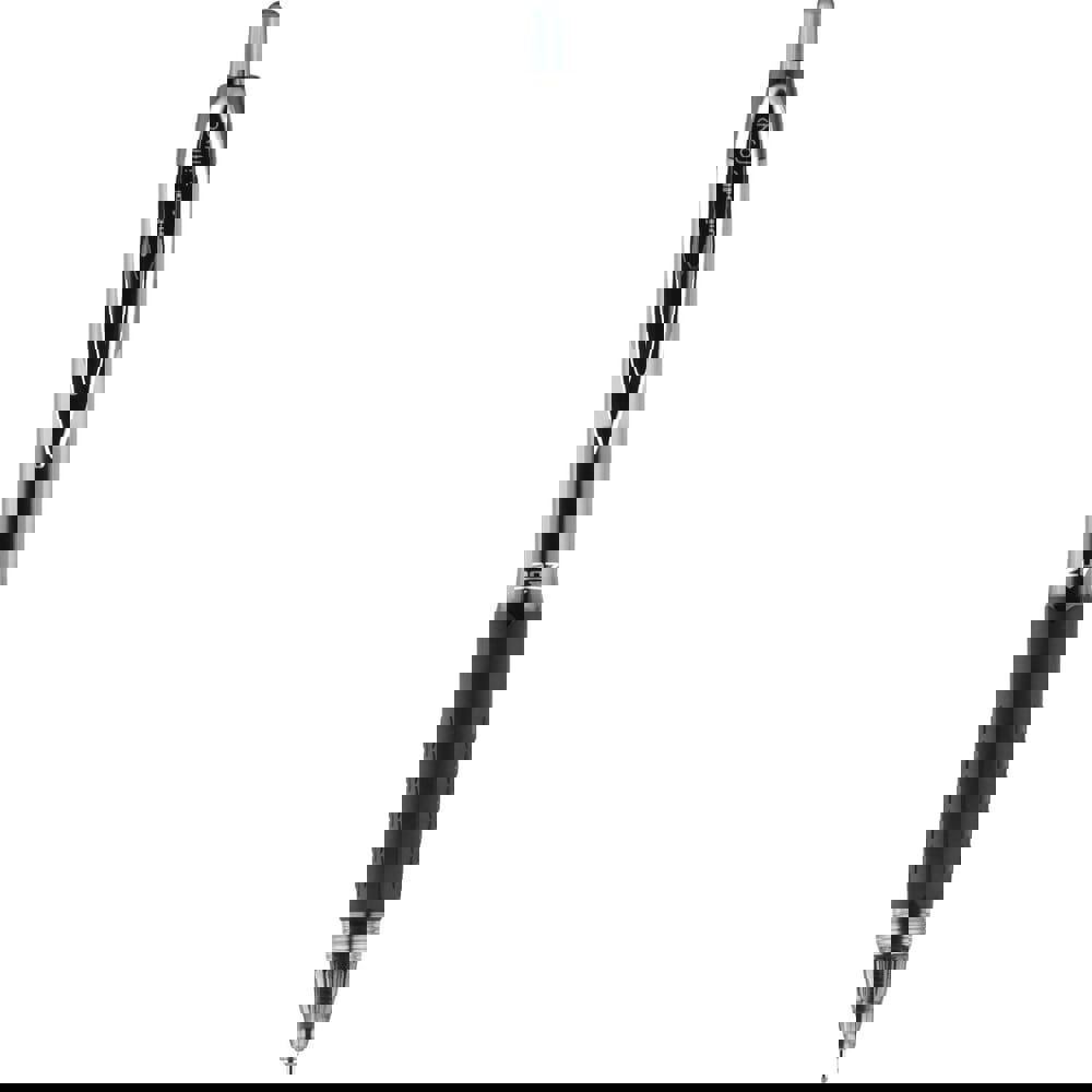 Signo 207 Needle Point Gel Pen, Retractable, Medium 0.7 mm, Blue Ink, Clear/Black/Blue Barrel, Dozen